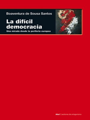 cover image of La difícil democracia